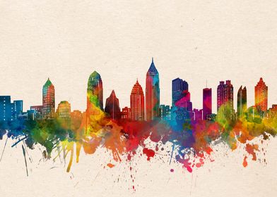 City Skyline Watercolor-preview-3