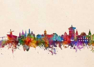 City Skyline Watercolor-preview-0