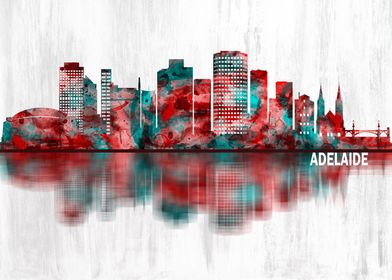 Skyline Red And Blue-preview-1