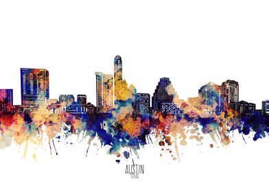 City Skyline Watercolor 2-preview-1