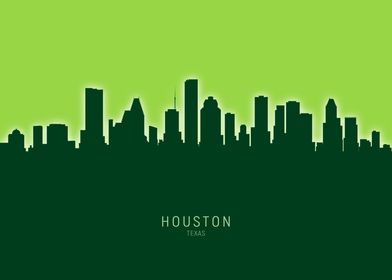 Houston Nickname Crush City Skyline | Poster