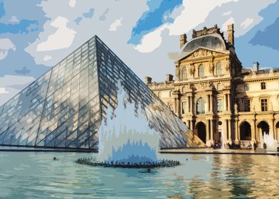 Louvre Museum Posters Online - Shop Unique Metal Prints, Pictures,  Paintings | Displate