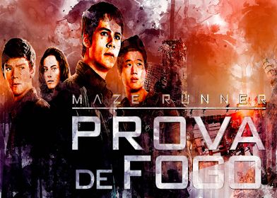 Split Screen: Posters das personagens de The Maze Runner