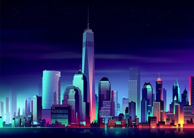 Neon Landscape Posters-preview-0