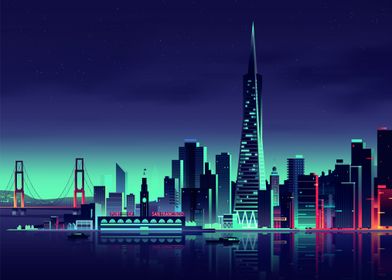 Neon Landscape Posters-preview-2