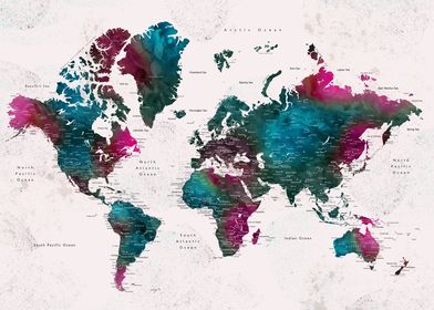 World Maps With Cities-preview-0