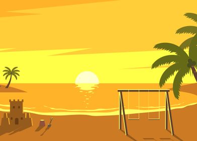 Sunset Landscape Nature-preview-1