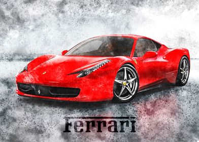 Poster, Quadro FERRARI - 458 italia su Europosters