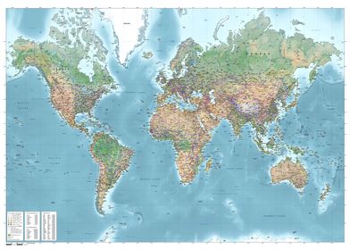 World maps - Mapa Mundi - 1775 Premium Matte Vertical Poster sold by Girish  Maiya | SKU 41881533 | Printerval