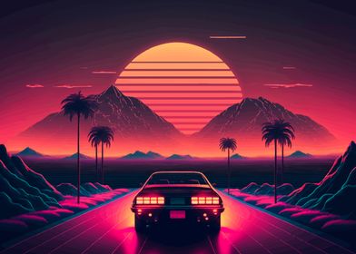 Neon Car Sunsetdrive-preview-0