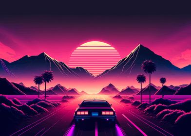 Neon Car Sunsetdrive-preview-1