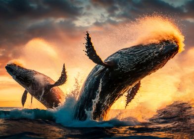 Shop Metal Pictures, Paintings - Displate Prints, | Posters Online Unique Whale Humpback