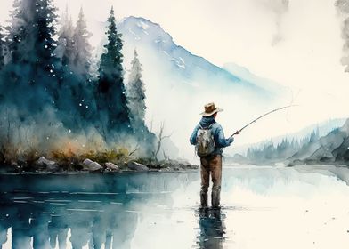 Fly Fishing Poster Art — WATERS CREATIVE
