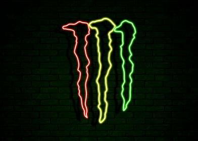 Monster energy on sale neon light