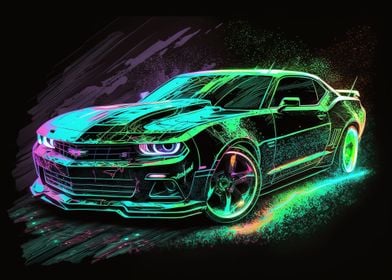 Neon Cars Horizontal-preview-3