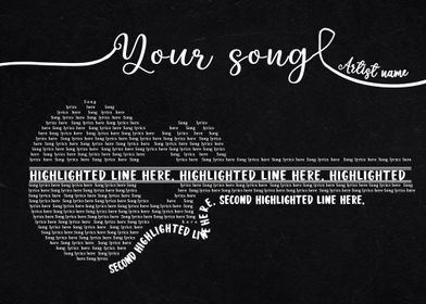 concrete jungle lyrics' Poster, picture, metal print, paint by Charlie Song  Lyrics