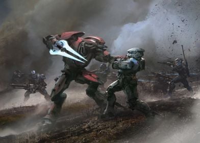 Poster Halo Reach - characters  Wall Art, Gifts & Merchandise