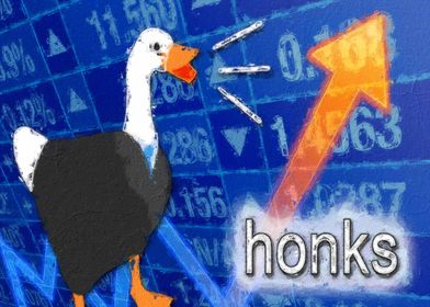 Honk Honk Honk Goose A5 Print funny meme goose print -  Portugal