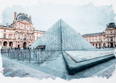 Unique Shop Metal Louvre | - Paintings Online Posters Prints, Pictures, Museum Displate
