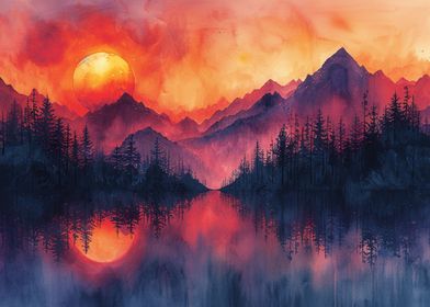 Mountain Sunset-preview-0