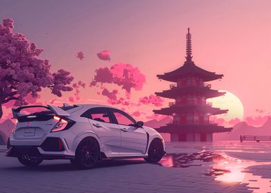 Pagoda And Cars-preview-3