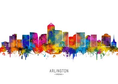 Watercolor City Skyline-preview-1