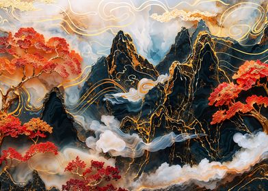 Abstract Kintsugi Dream-preview-0