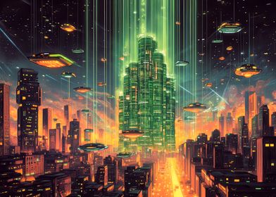 Cyberpunk Cityscapes-preview-1