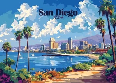 City Landscape Travel Poster-preview-1