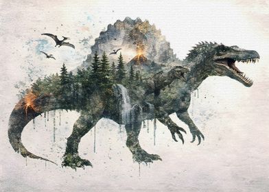 Vintage Double Exposure Wildlife Arts-preview-0