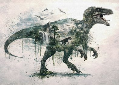 Vintage Double Exposure Wildlife Arts-preview-2