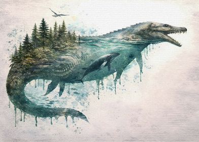 Vintage Double Exposure Wildlife Arts-preview-2