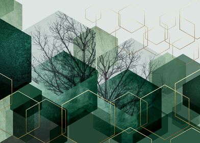 Emerald Green Geometric-preview-1