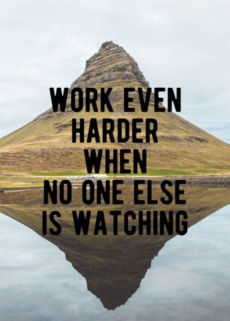 'Motivational - Hard Work' Poster by Motivational Flow | Displate