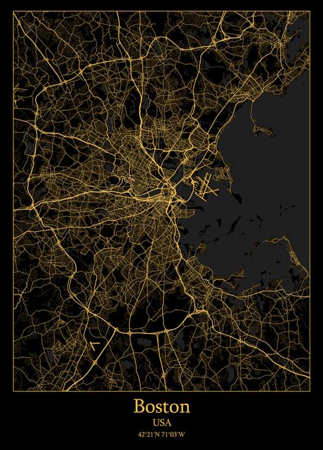 Boston USA Map Poster By Iwoko Displate C95c68fde1d648540d6ffe6fcf13d299 237e0e9b8e385d6429bf7f0fbe9715bb 
