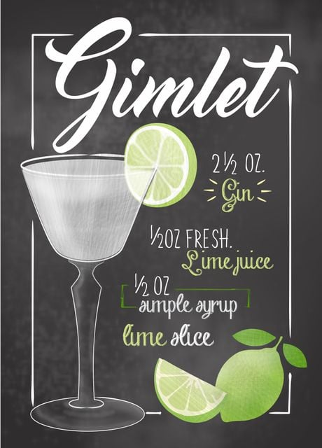 'Gimlet Cocktail' Poster, picture, metal print, paint by Giovanni ...