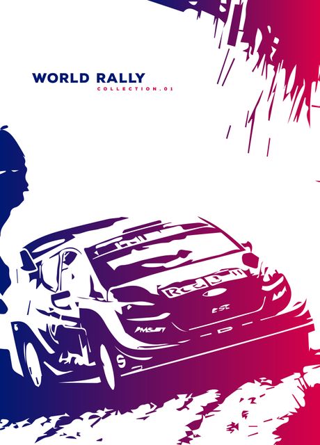 'World Rally 001' Poster by Przemysław Kosiński | Displate