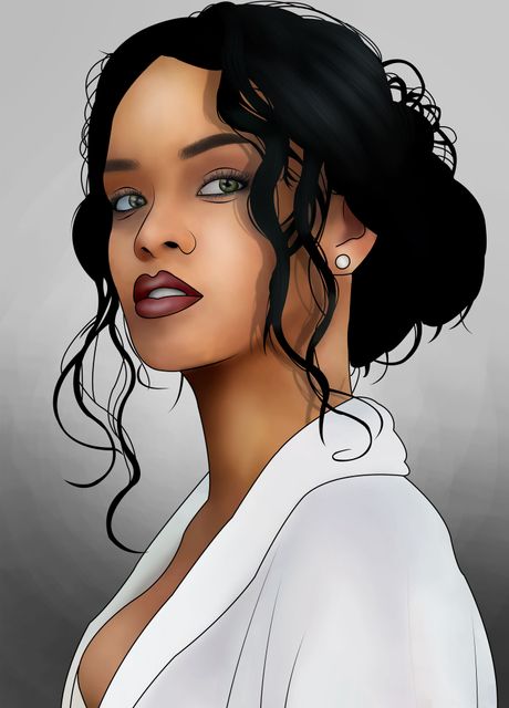 'Rihanna' Poster by Nikki Arts | Displate