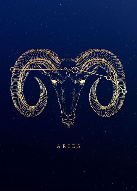 'Zodiac Aries' Poster, picture, metal print, paint by JTE Creatives ...