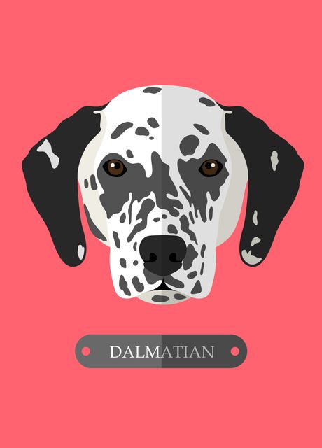 'dog dalmatian' Poster by Queensy Collin | Displate