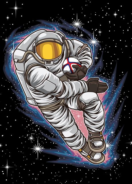 Rugby Astronaut Poster By Anziehend Displate 7862