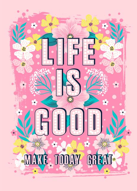 'Life is good' Poster by MARINA SMORODINSKAYA | Displate