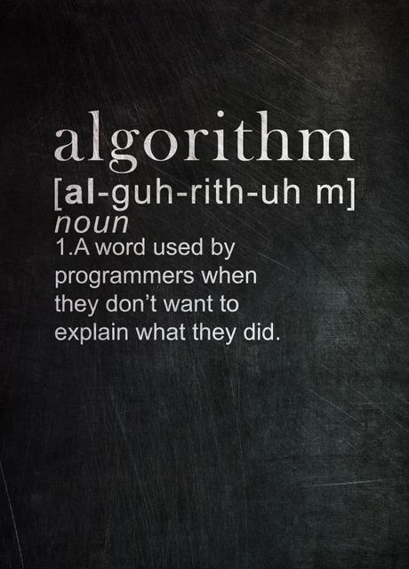 'Algorithm Definition' Poster by PosterWorld | Displate