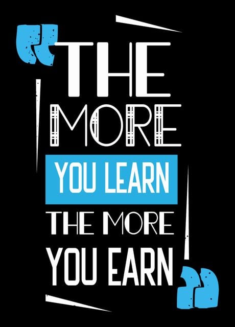 ' The More You Learn' Poster By Sam Kal 