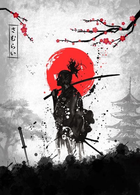 'Samurai Warrior' Poster by Faissal Thomas | Displate