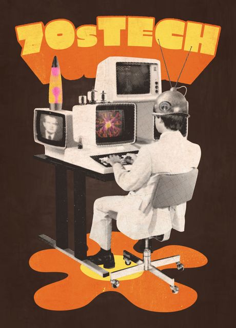 '70s Tech Retro Computer' Poster by StonerPlates | Displate