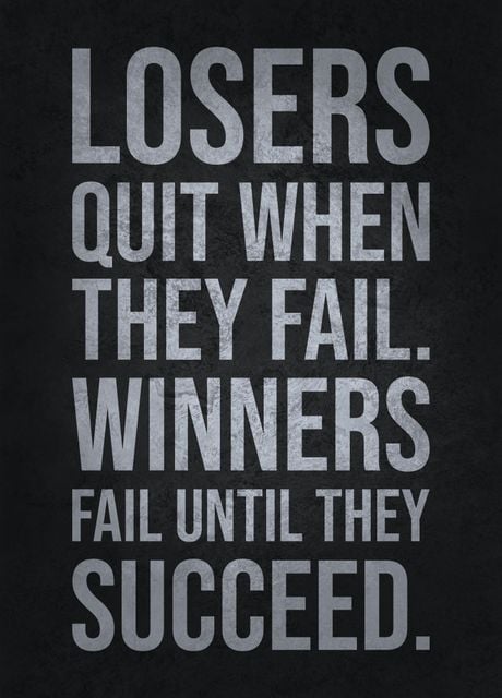 'Winners Fail Until Succeed' Poster by CHAN | Displate