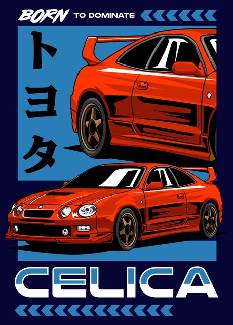 'Legendary JDM Car' Poster by Mikhaila Poster Design | Displate