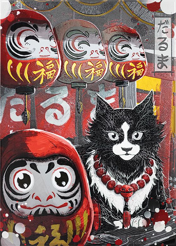 Lucky Paws Daruma