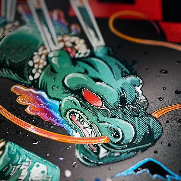 Sushi Dragon Attack! Poster Print